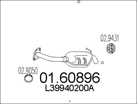 MTS 01.60896 - Izplūdes gāzu trokšņa slāpētājs (pēdējais) autodraugiem.lv
