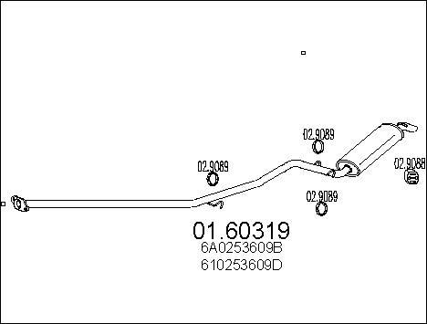 MTS 01.60319 - Izplūdes gāzu trokšņa slāpētājs (pēdējais) autodraugiem.lv