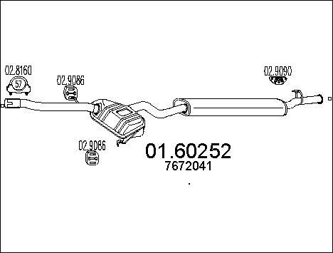 MTS 01.60252 - Izplūdes gāzu trokšņa slāpētājs (pēdējais) autodraugiem.lv