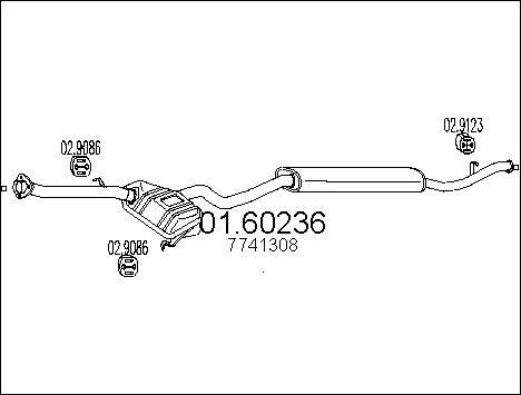 MTS 01.60236 - Izplūdes gāzu trokšņa slāpētājs (pēdējais) autodraugiem.lv
