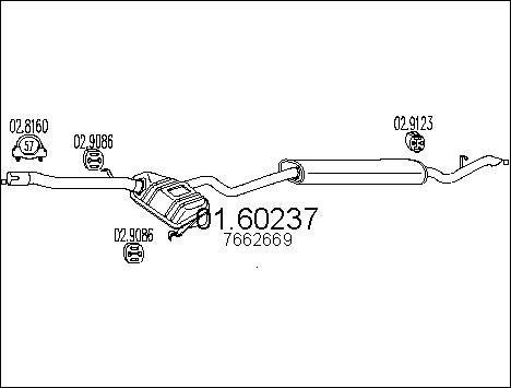MTS 01.60237 - Izplūdes gāzu trokšņa slāpētājs (pēdējais) autodraugiem.lv