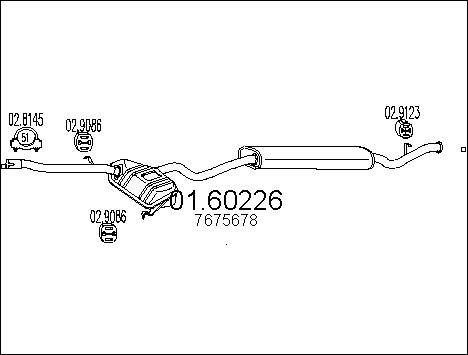 MTS 01.60226 - Izplūdes gāzu trokšņa slāpētājs (pēdējais) autodraugiem.lv