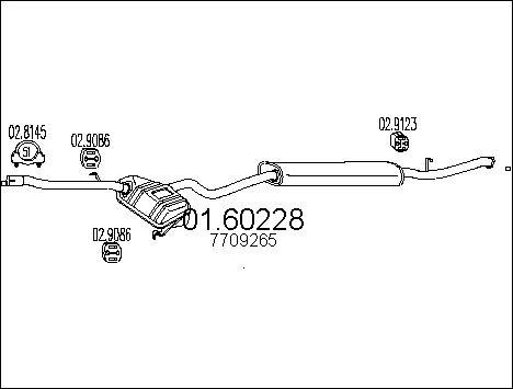 MTS 01.60228 - Izplūdes gāzu trokšņa slāpētājs (pēdējais) autodraugiem.lv