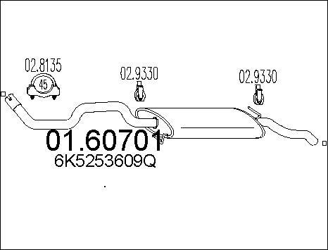 MTS 01.60701 - Izplūdes gāzu trokšņa slāpētājs (pēdējais) autodraugiem.lv