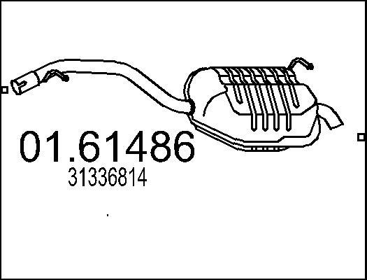 MTS 01.61486 - Izplūdes gāzu trokšņa slāpētājs (pēdējais) autodraugiem.lv