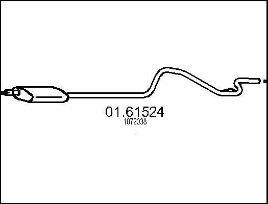 MTS 01.61524 - Izplūdes gāzu trokšņa slāpētājs (pēdējais) autodraugiem.lv