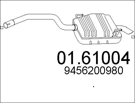 MTS 01.61004 - Izplūdes gāzu trokšņa slāpētājs (pēdējais) autodraugiem.lv