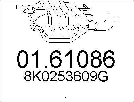 MTS 01.61086 - Izplūdes gāzu trokšņa slāpētājs (pēdējais) autodraugiem.lv