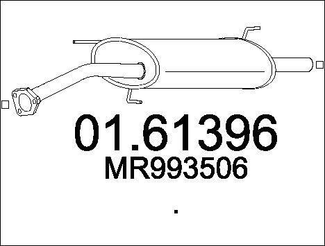 MTS 01.61396 - Izplūdes gāzu trokšņa slāpētājs (pēdējais) autodraugiem.lv