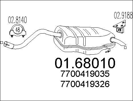 MTS 01.68010 - Izplūdes gāzu trokšņa slāpētājs (pēdējais) autodraugiem.lv