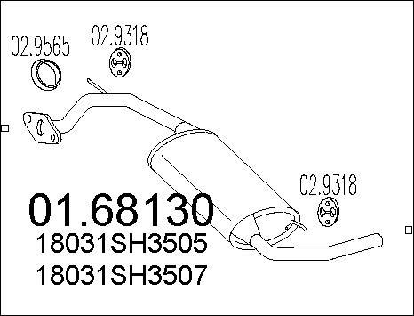MTS 01.68130 - Izplūdes gāzu trokšņa slāpētājs (pēdējais) autodraugiem.lv