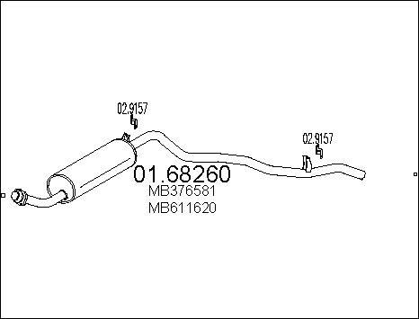 MTS 01.68260 - Izplūdes gāzu trokšņa slāpētājs (pēdējais) autodraugiem.lv
