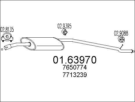 MTS 01.63970 - Izplūdes gāzu trokšņa slāpētājs (pēdējais) autodraugiem.lv