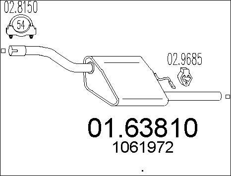 MTS 01.63810 - Izplūdes gāzu trokšņa slāpētājs (pēdējais) autodraugiem.lv