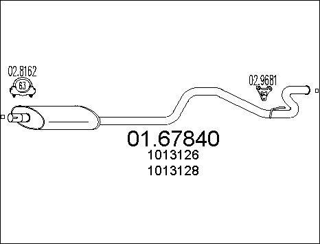 MTS 01.67840 - Izplūdes gāzu trokšņa slāpētājs (pēdējais) autodraugiem.lv