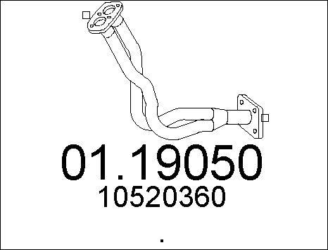 MTS 01.19050 - Izplūdes caurule autodraugiem.lv