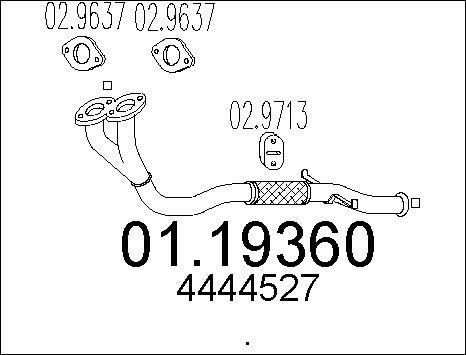 MTS 01.19360 - Izplūdes caurule autodraugiem.lv
