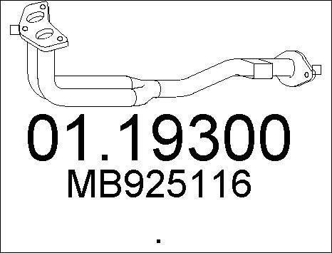 MTS 01.19300 - Izplūdes caurule autodraugiem.lv