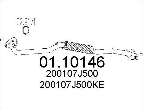 MTS 01.10146 - Izplūdes caurule autodraugiem.lv