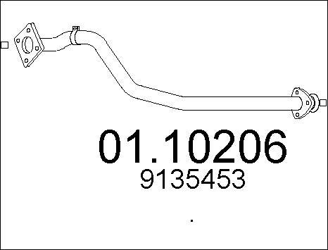 MTS 01.10206 - Izplūdes caurule autodraugiem.lv