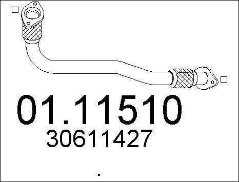 MTS 01.11510 - Izplūdes caurule autodraugiem.lv