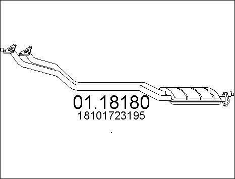 MTS 01.18180 - Izplūdes caurule autodraugiem.lv