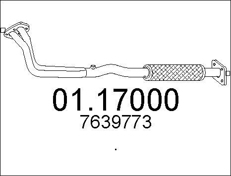 MTS 01.17000 - Izplūdes caurule autodraugiem.lv