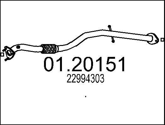 MTS 01.20151 - Izplūdes caurule autodraugiem.lv