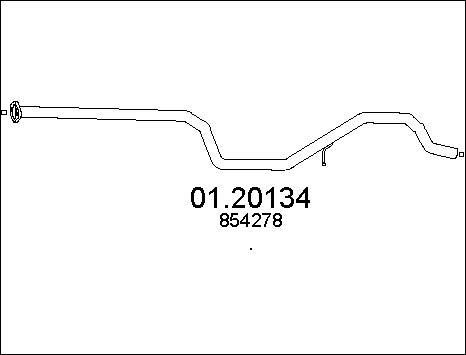 MTS 01.20134 - Izplūdes caurule autodraugiem.lv