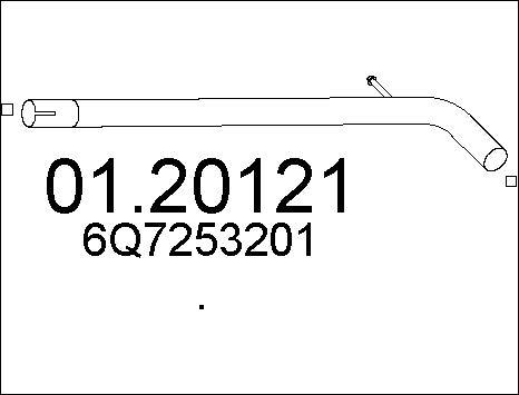 MTS 01.20121 - Izplūdes caurule autodraugiem.lv
