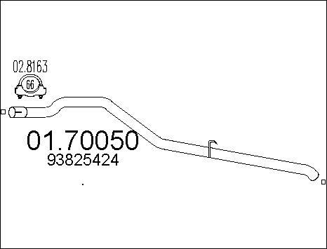 MTS 01.70050 - Izplūdes caurule autodraugiem.lv