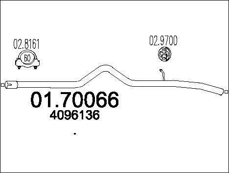 MTS 01.70066 - Izplūdes caurule autodraugiem.lv