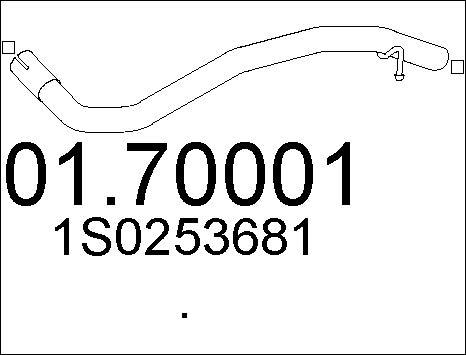 MTS 01.70001 - Izplūdes caurule autodraugiem.lv