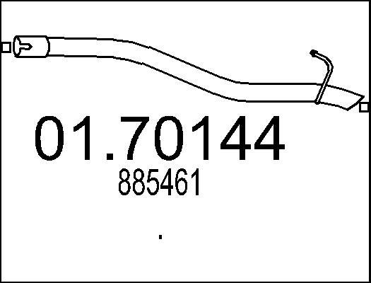 MTS 01.70144 - Izplūdes caurule autodraugiem.lv