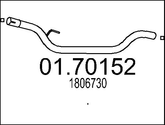 MTS 01.70163 - Izplūdes caurule autodraugiem.lv