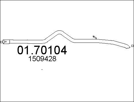 MTS 01.70104 - Izplūdes caurule autodraugiem.lv
