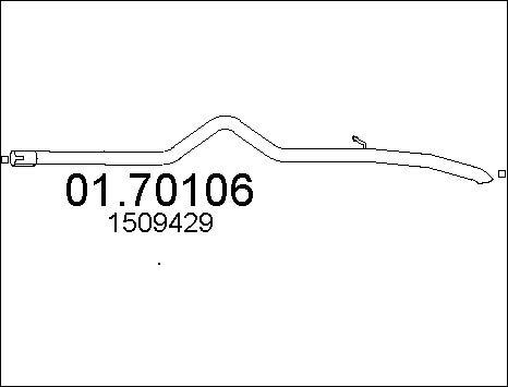 MTS 01.70106 - Izplūdes caurule autodraugiem.lv