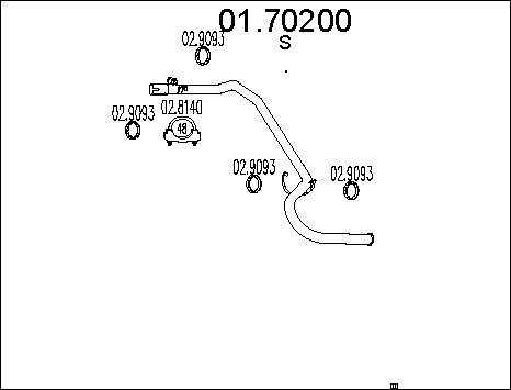 MTS 01.70200 - Izplūdes caurule autodraugiem.lv