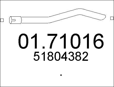 MTS 01.71016 - Izplūdes caurule autodraugiem.lv