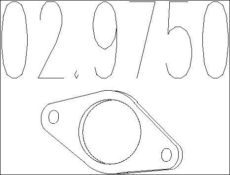 MTS 02.9750 - Blīve, Izplūdes caurule autodraugiem.lv