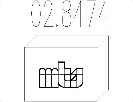 MTS 02.8474 - Montāžas komplekts, Trokšņa slāpētājs autodraugiem.lv