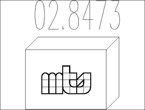 MTS 02.8473 - Montāžas komplekts, Trokšņa slāpētājs autodraugiem.lv
