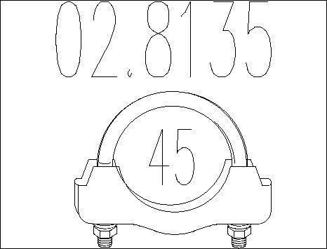 MTS 02.8135 - Savienojošie elementi, Izplūdes gāzu sistēma autodraugiem.lv