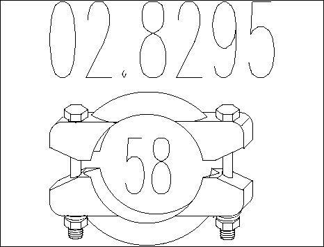 MTS 02.8295 - Savienojošie elementi, Izplūdes gāzu sistēma autodraugiem.lv