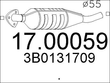 MTS 17.00059 - Nosēdumu / Daļiņu filtrs, Izplūdes gāzu sistēma autodraugiem.lv