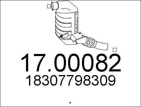 MTS 17.00082 - Nosēdumu / Daļiņu filtrs, Izplūdes gāzu sistēma autodraugiem.lv