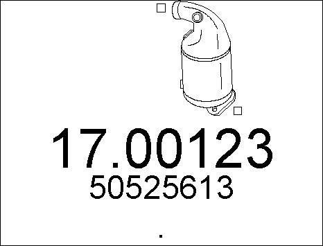 MTS 17.00123 - Nosēdumu / Daļiņu filtrs, Izplūdes gāzu sistēma autodraugiem.lv