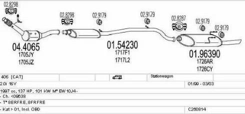 MTS C260814017983 - Izplūdes gāzu sistēma autodraugiem.lv