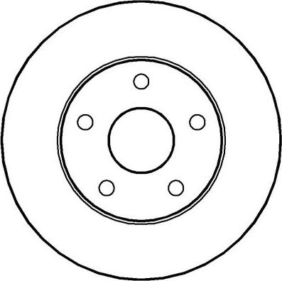 DJ Parts BD1016 - Bremžu diski autodraugiem.lv