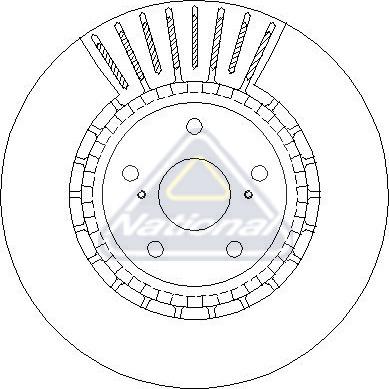 National NBD2494 - Bremžu diski autodraugiem.lv